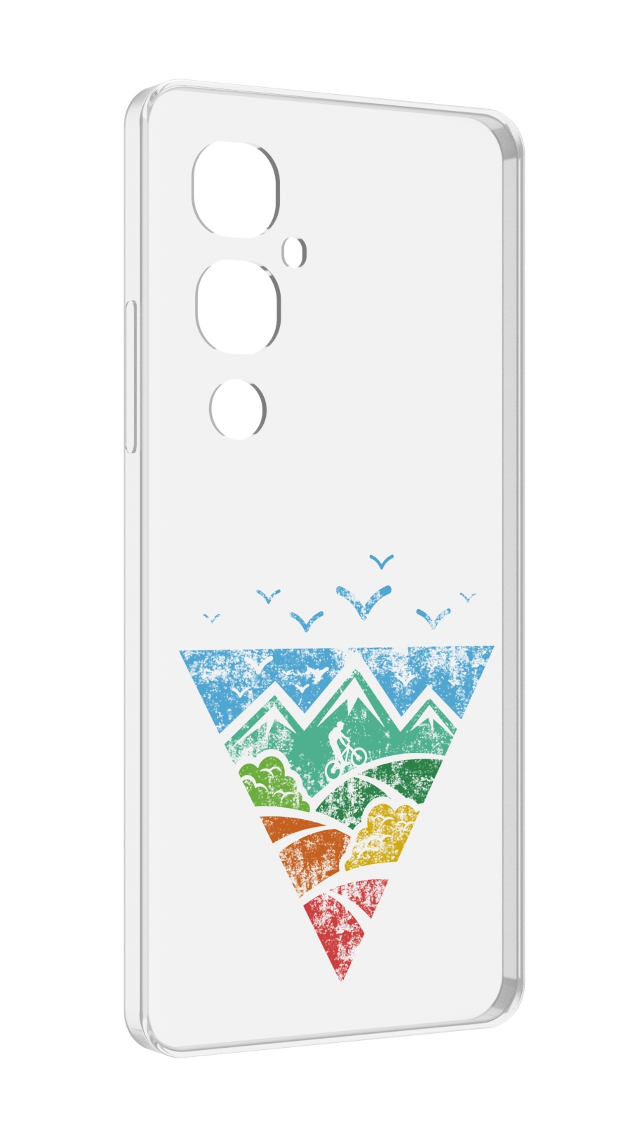 

Чехол MyPads Лес земля море чайки для Tecno Pova 4 Pro, Прозрачный, Tocco