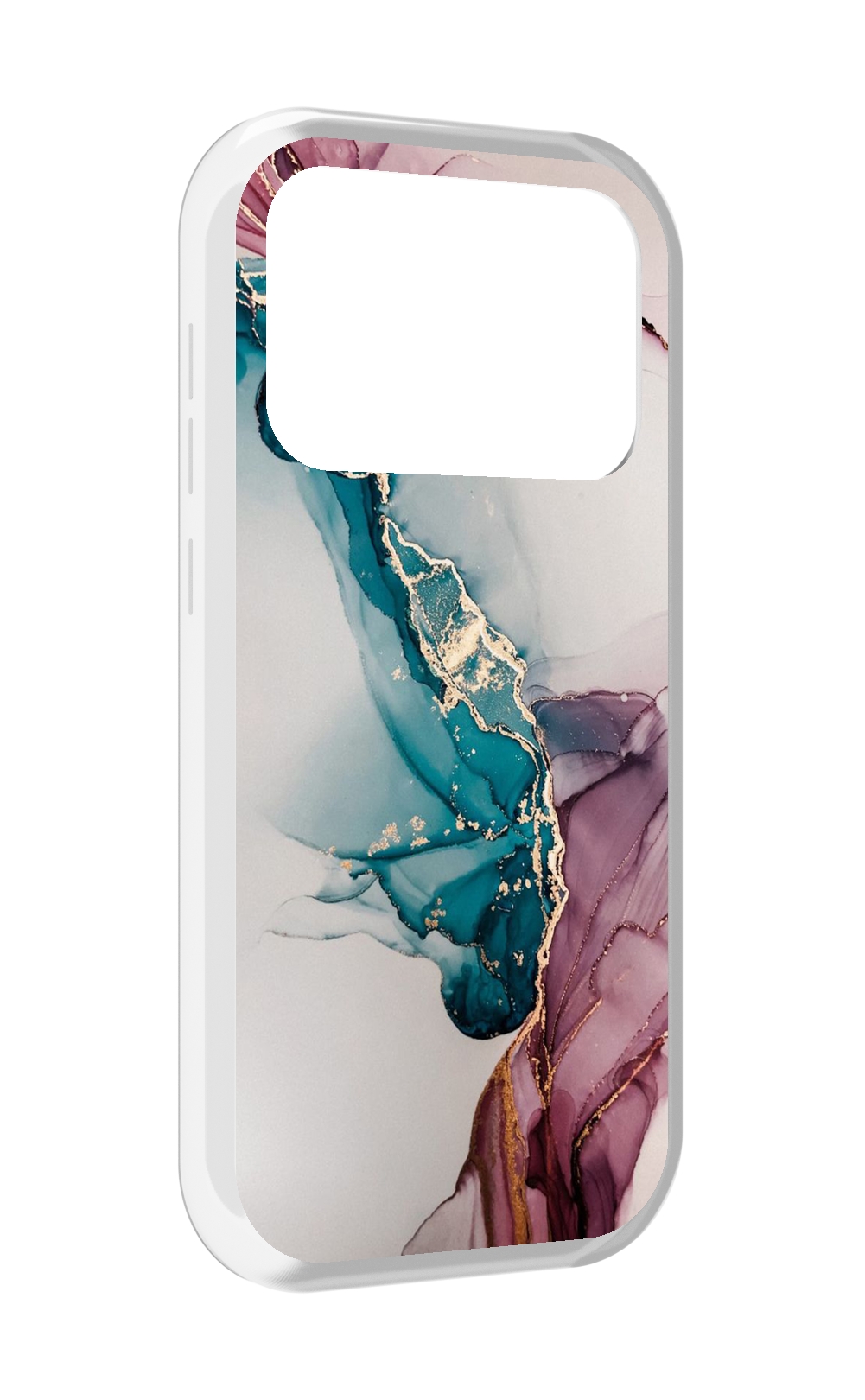 

Чехол MyPads фиолетовый синий краски для Oukitel F150 Air1 Pro / F150 Air1, Прозрачный, Tocco