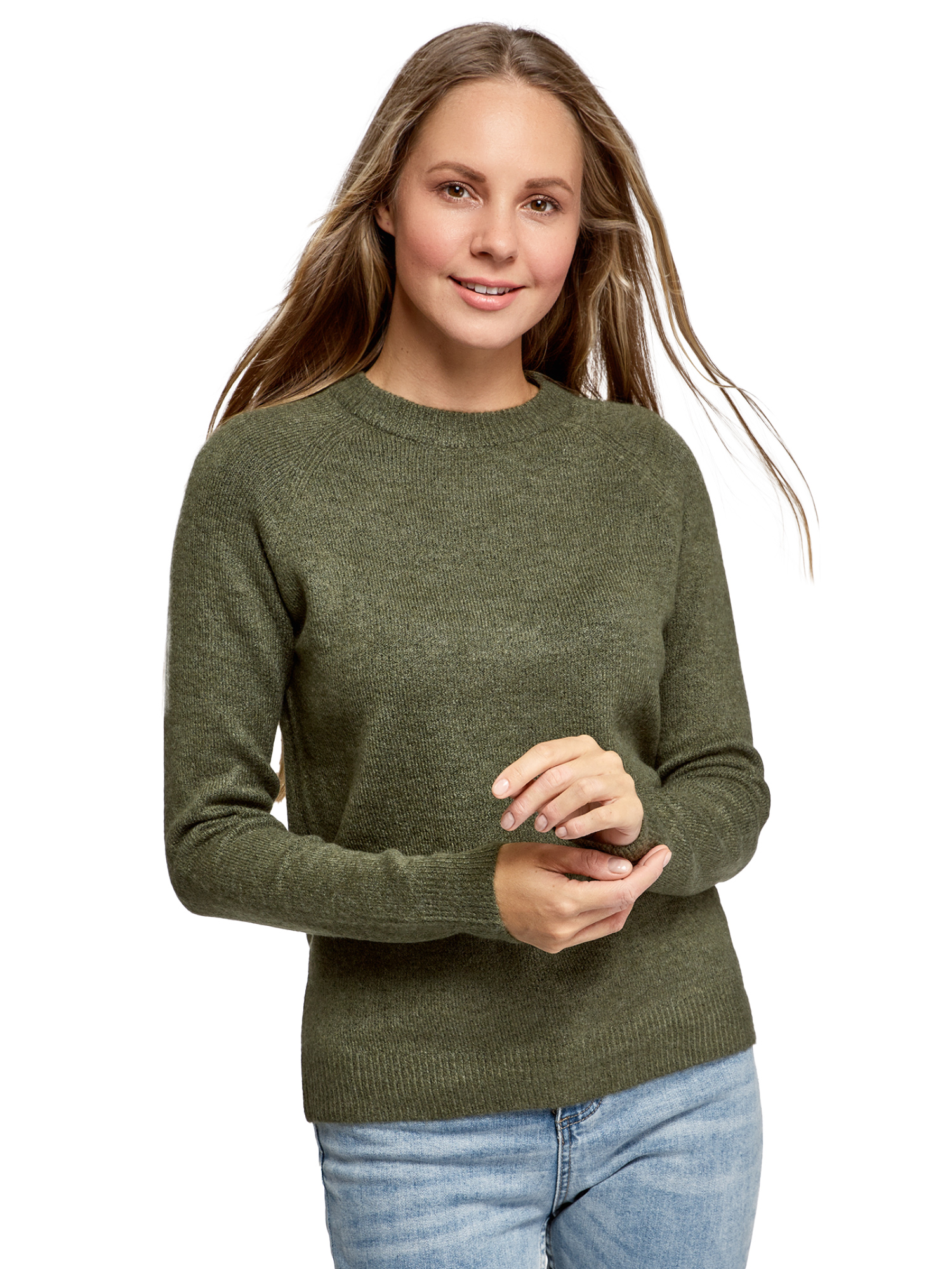 

Джемпер женский oodji 63807362 зеленый XL, 63807362