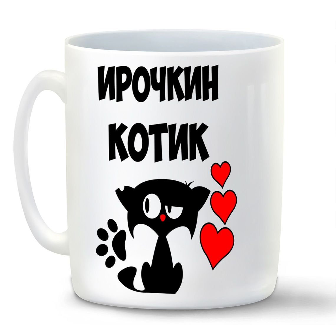 

Кружка CoolPodarok Ирочкин котик