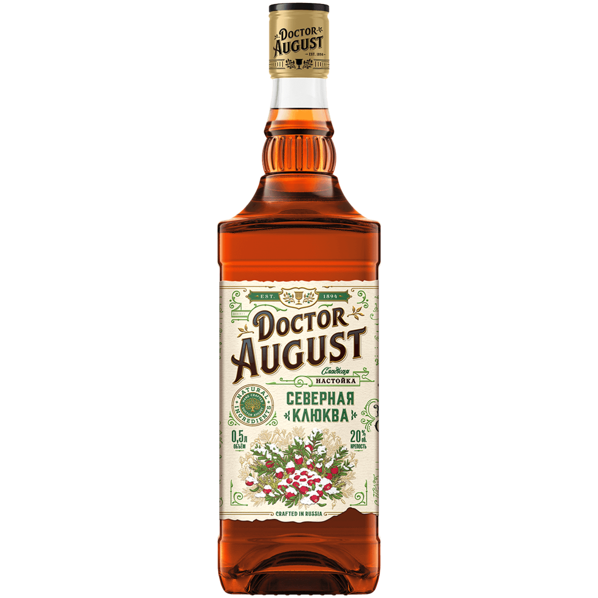 

Настойка Doctor August Северная клюква 0,5 л