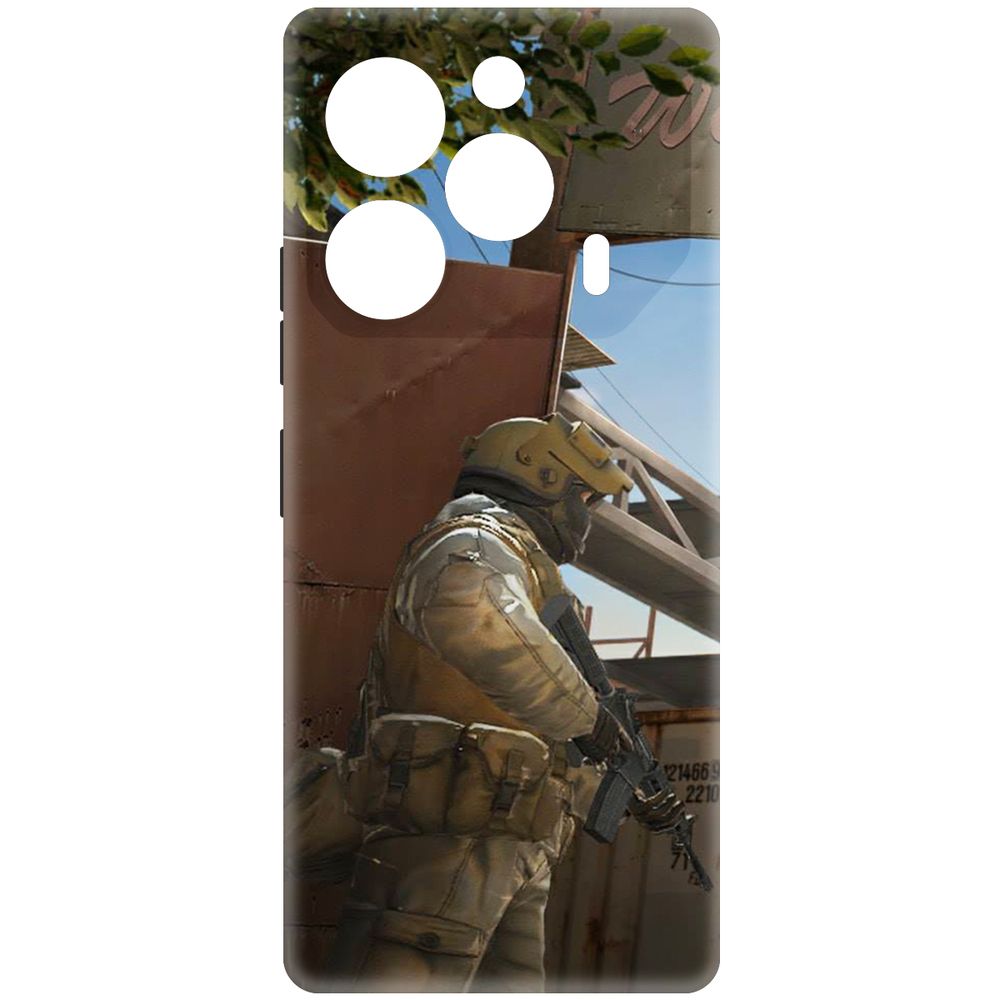 

Чехол-накладка Krutoff Soft Case Cтандофф 2 (Standoff 2) - Rust для TECNO Pova 6 черный