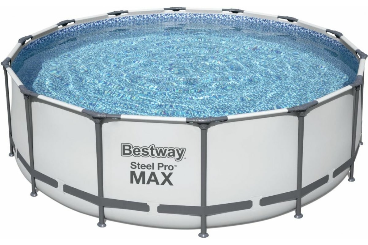 

Бассейн Bestway каркасный круглый Steel Pro Max 5612X, 427x122 см, с фильтром-насосом и ле