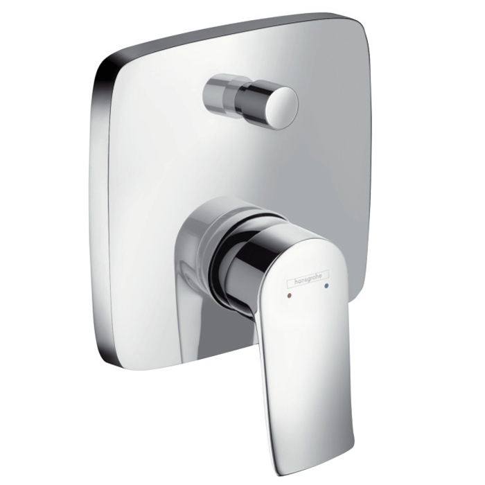 

Hansgrohe Смеситель однорычажный для ванны СМ цвет: хром 31454000, Серебристый