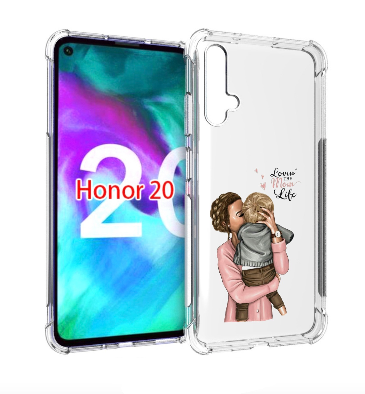 

Чехол бампер MyPads Любовь-мамы детский для Honor 20 Honor, Прозрачный, Tocco