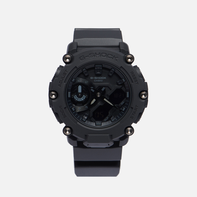 фото Наручные часы мужские casio g-shock ga-2200bb-1aer carbon core guard