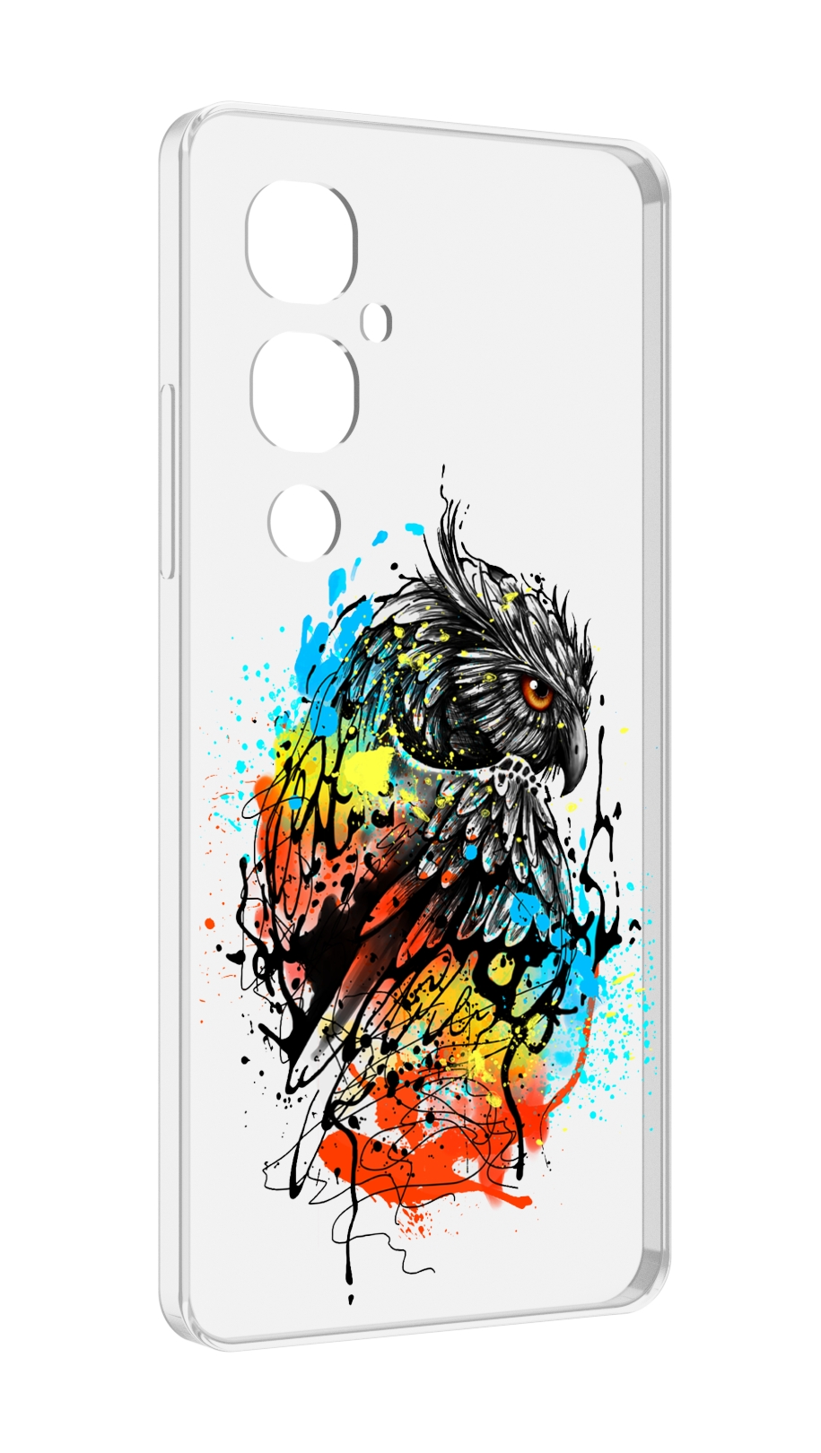 

Чехол MyPads Творческая сова для Tecno Pova 4 Pro, Прозрачный, Tocco