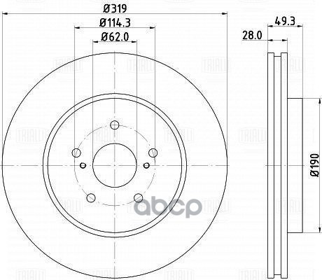 

Диск Тормозной Передний D=319 Trialli Df 198008 Trialli арт. DF 198008