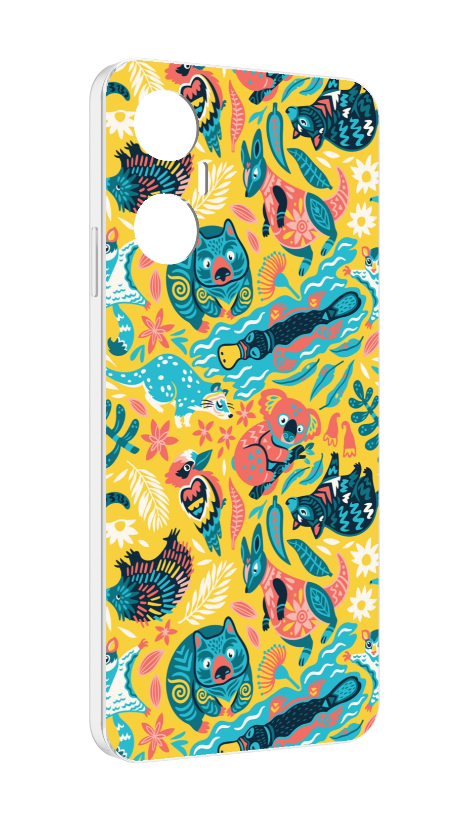 

Чехол MyPads seamless-pattern для Infinix Hot 20 5G, Прозрачный, Tocco