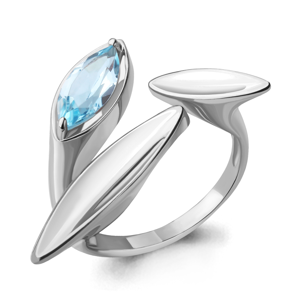 

Кольцо из серебра с топазом р., Aquamarine 6564802, 6564802_925_р