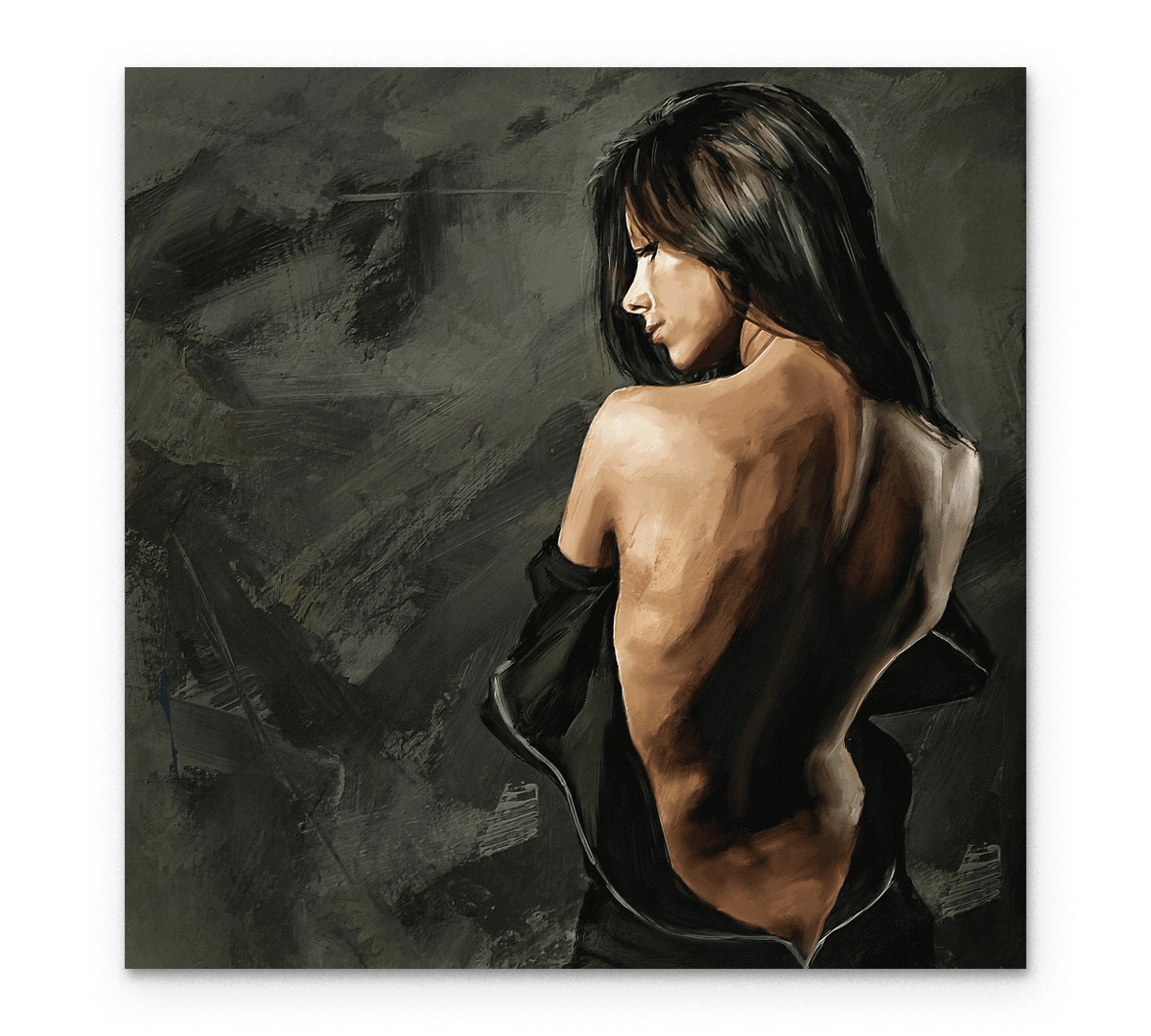 

Картина интерьерная на холсте Poly Print Art Соблазн 40х40 см.