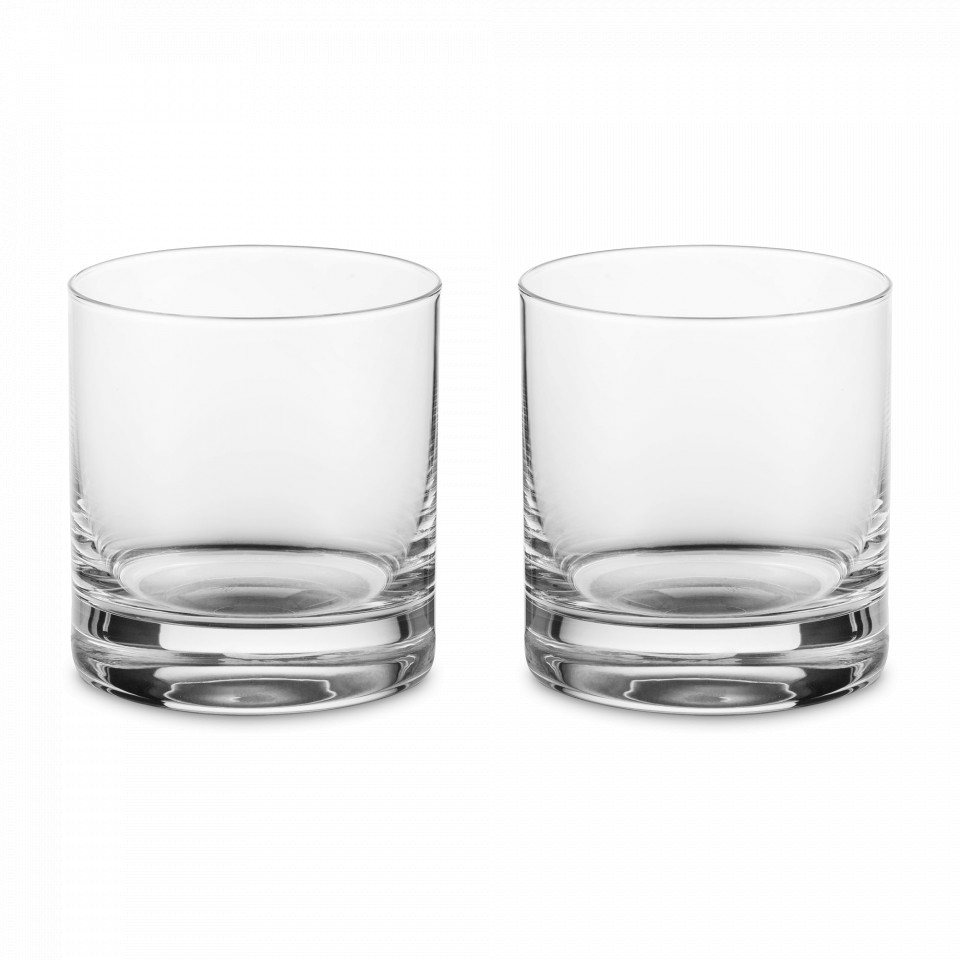 Набор из 2-х стаканов для виски, EISCH, Gentleman, объем 400 мл, хрусталь, платина