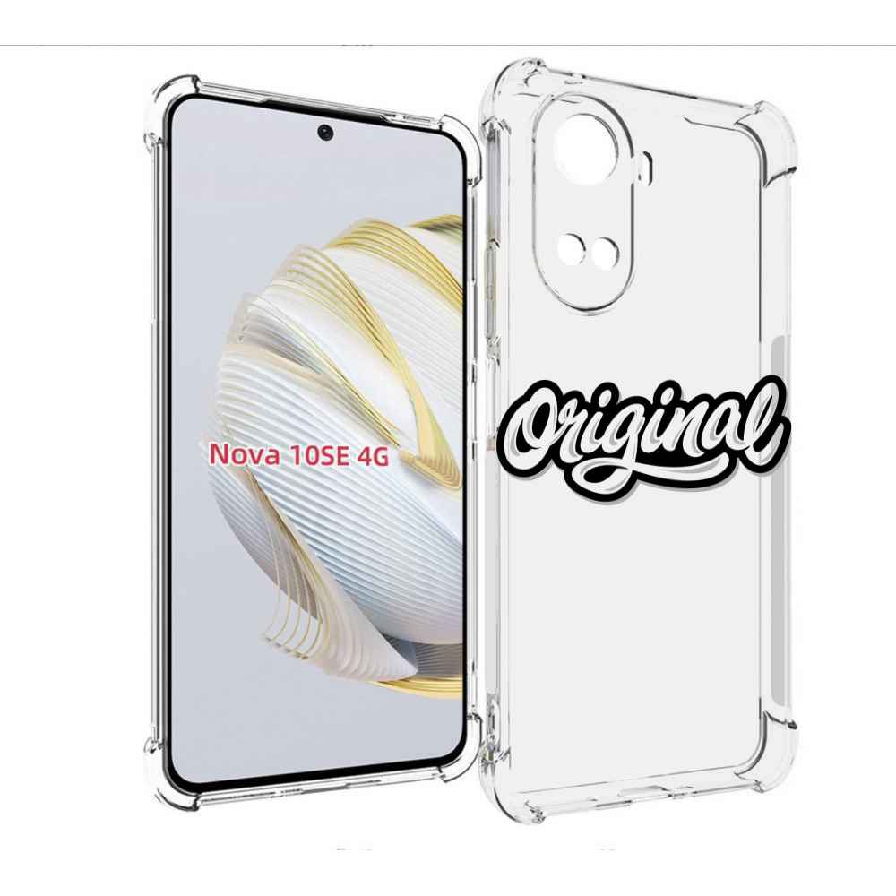 

Чехол MyPads оригинал-надпись для Huawei Nova 10 SE, Прозрачный, Tocco