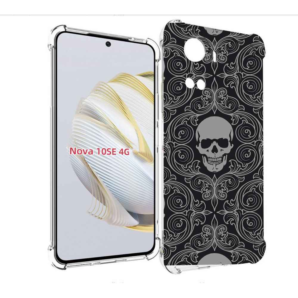 

Чехол MyPads орнамент-черепов для Huawei Nova 10 SE, Прозрачный, Tocco