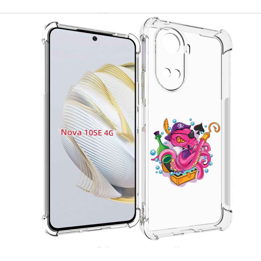 

Чехол MyPads осьминог пират детский для Huawei Nova 10 SE, Прозрачный, Tocco