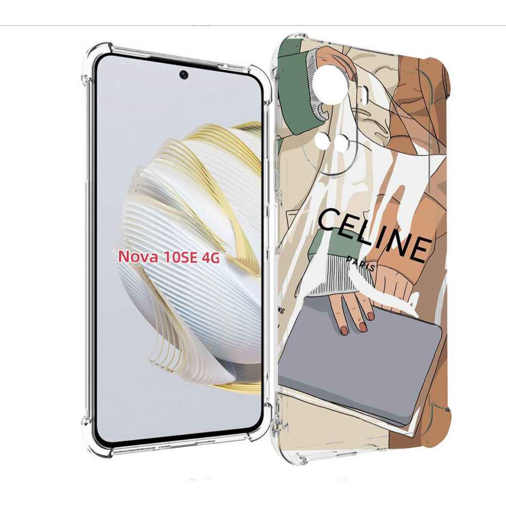 

Чехол MyPads пакет-келин-париж женский для Huawei Nova 10 SE, Прозрачный, Tocco