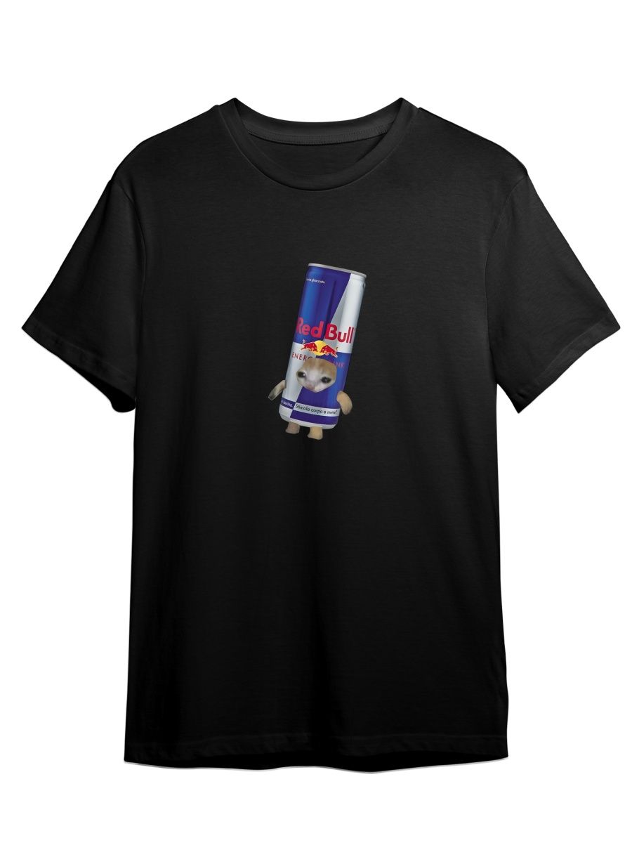 

Футболка унисекс Каждому Своё Кот/Энергетик/Monster/Redbull TRMK7 черная 2XL, Черный, "Кот/Энергетик/Monster/Redbull" TRMK7