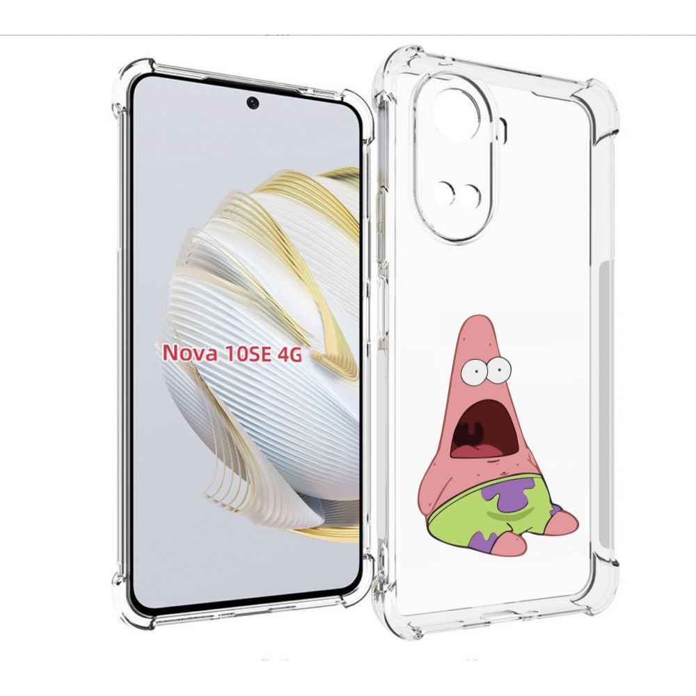 

Чехол MyPads патрик-в-шоке детский для Huawei Nova 10 SE, Прозрачный, Tocco