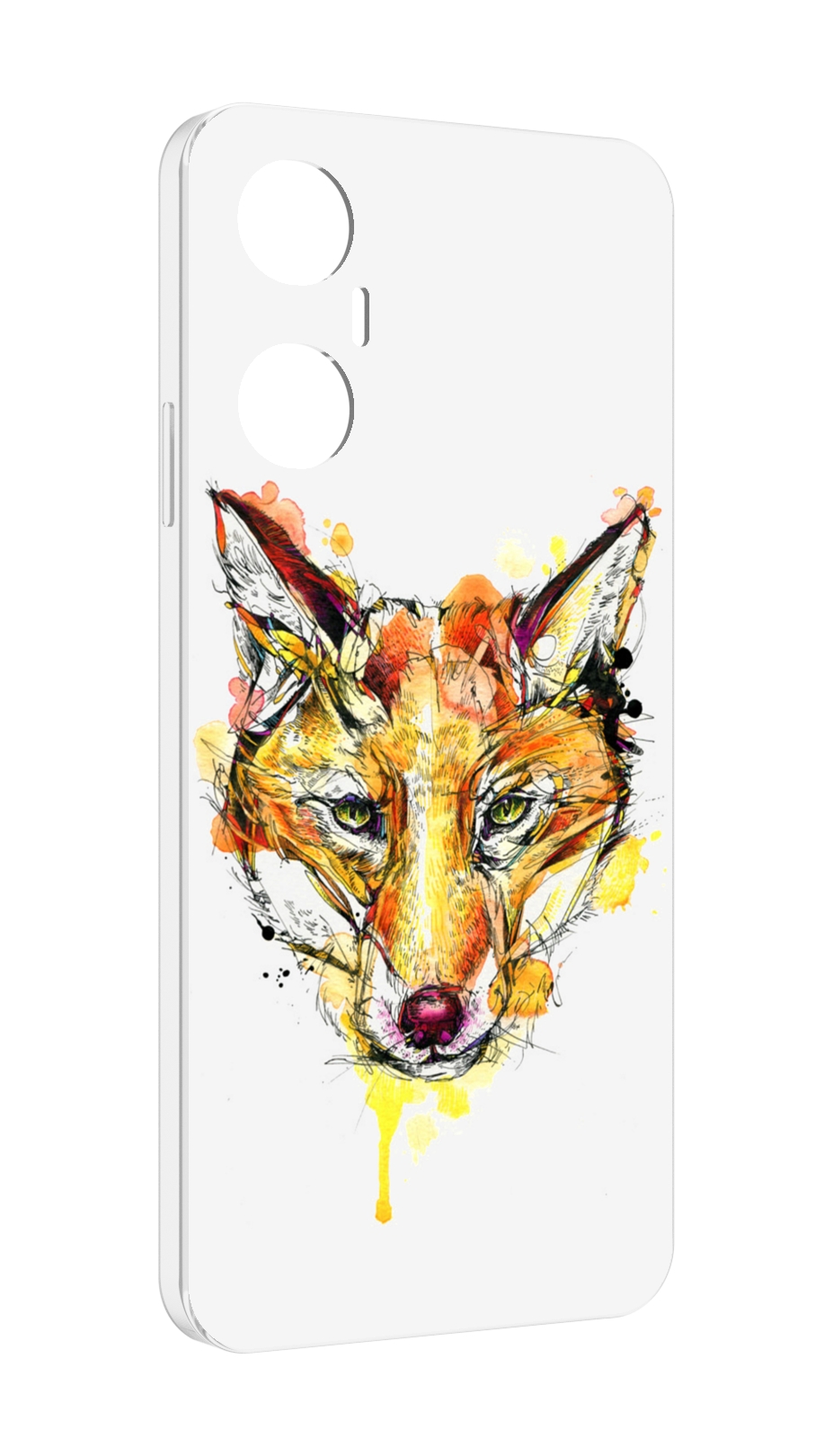 

Чехол MyPads Акварельная лиса для Infinix Hot 20 5G, Прозрачный, Tocco