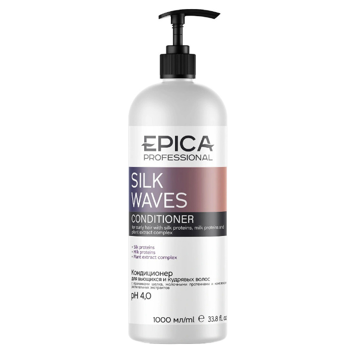 Купить Кондиционер для вьющихся волос Epica /Silk Waves 1000 мл, Кондиционер для вьющихся волос/Silk Waves 1000 мл
