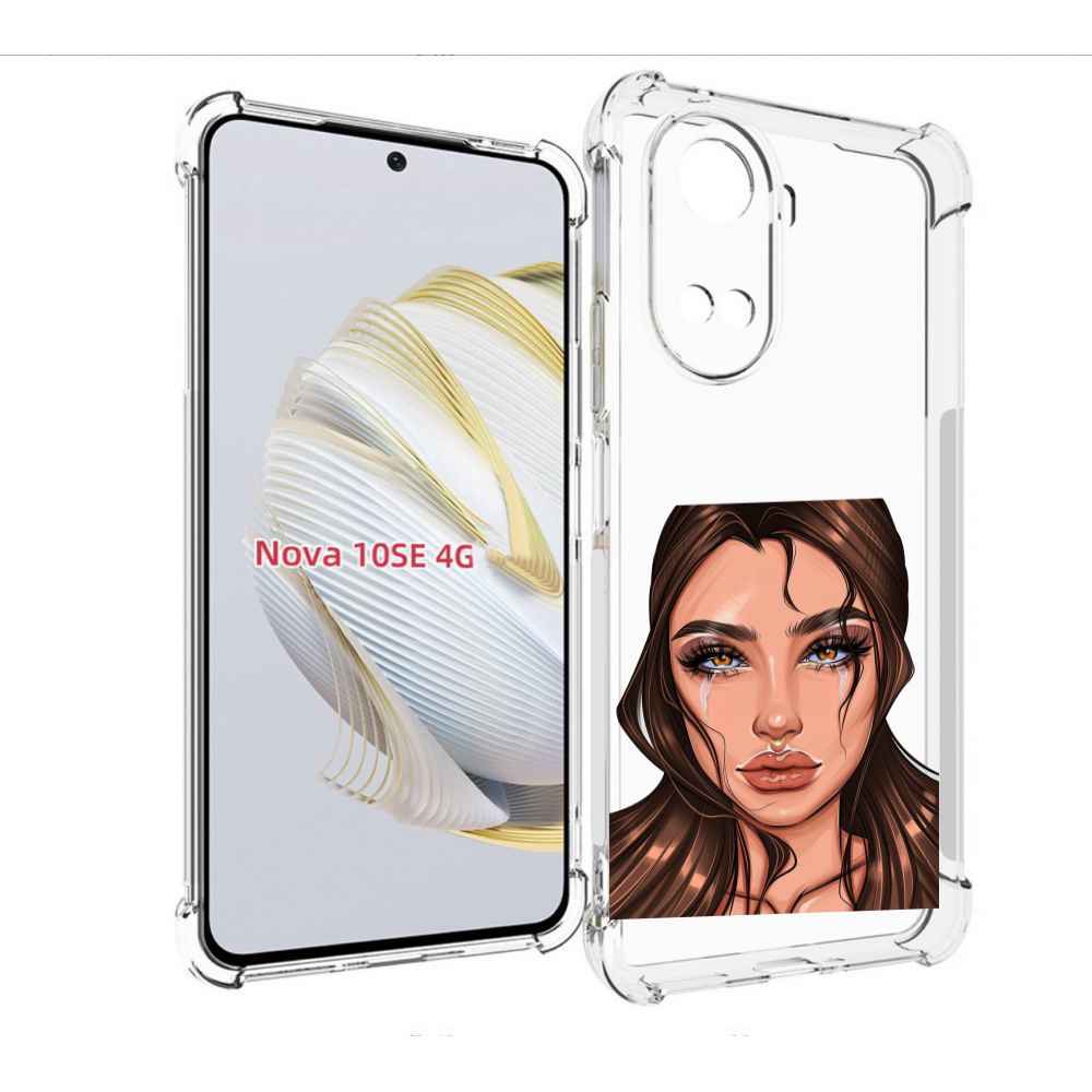 

Чехол MyPads плачущая-девушка женский для Huawei Nova 10 SE, Прозрачный, Tocco