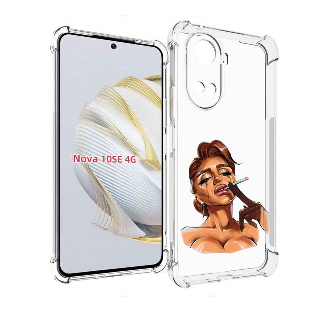 

Чехол MyPads плачущая-девушка-с-сигаретой женский для Huawei Nova 10 SE, Прозрачный, Tocco