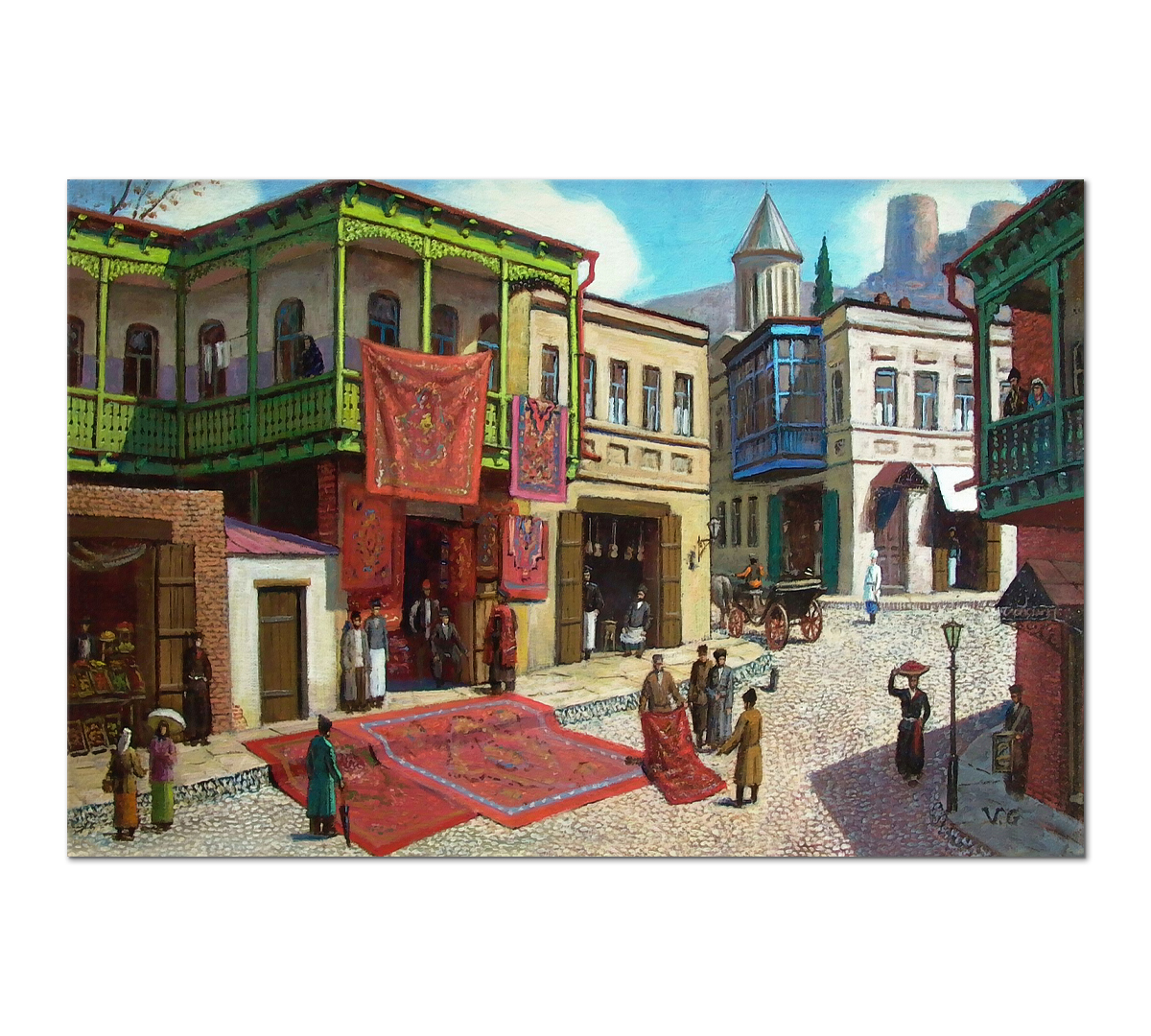 

Картина интерьерная на холсте Poly Print Art Старый Тбилиси - 12 Д. Вепхвадзе 60х40 см