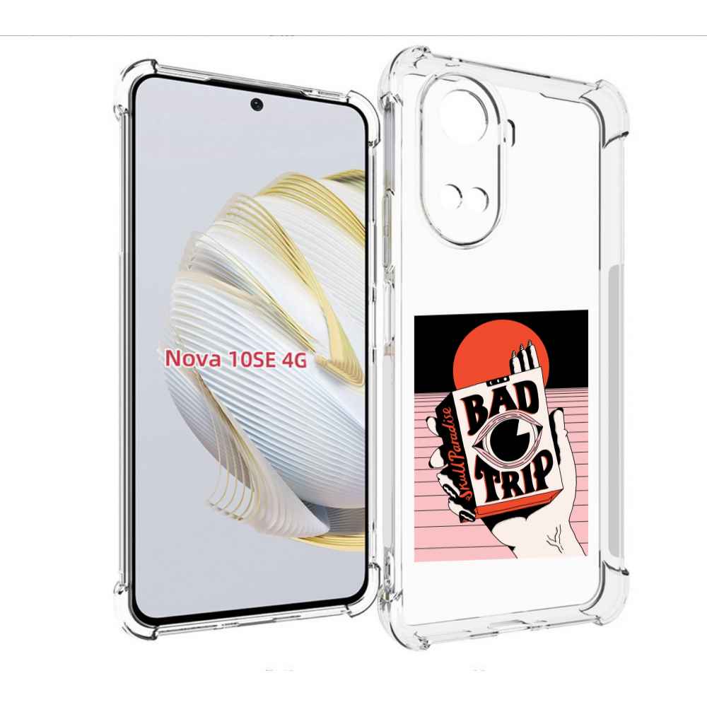 

Чехол MyPads плохая пачка для Huawei Nova 10 SE, Прозрачный, Tocco