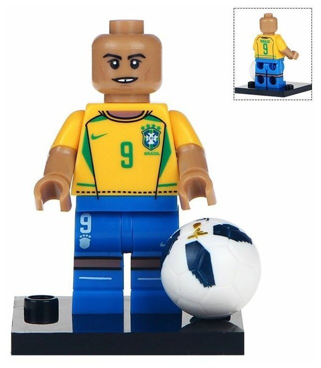 

Фигурка футболист Роналдо (Ronaldo) Луис Назарио де Лима совместима с лего