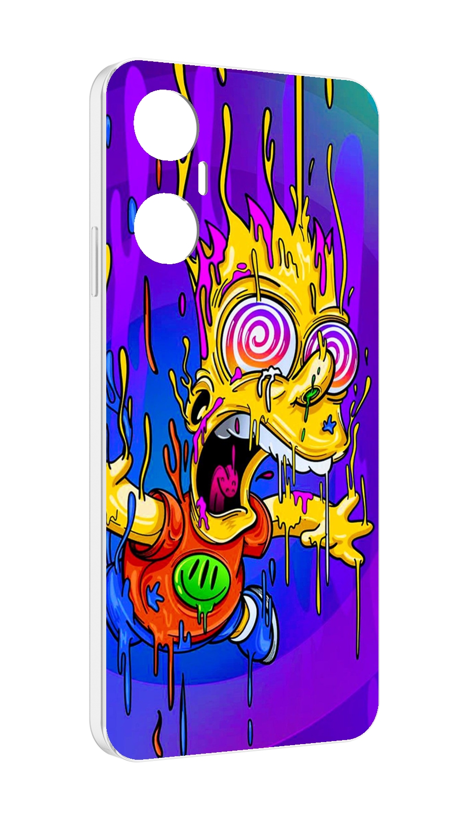 

Чехол MyPads Барт-арт-стрит для Infinix Hot 20 5G, Прозрачный, Tocco