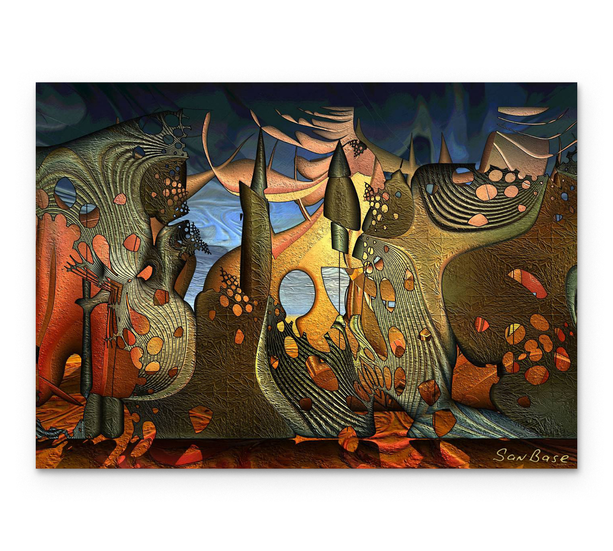 

Картина на холсте Poly Print Art Динамическая живопись 1 Александр Басе 70х50 см.