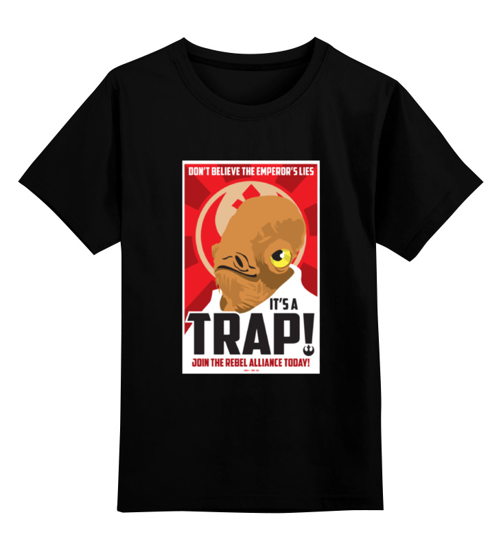 

Футболка детская Printio It's a trap! цв. черный р. 140, It's a trap!