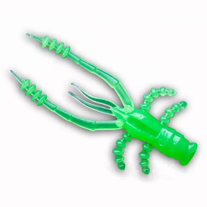 

Силиконовая приманка Crazy Fish Crayfish 1.8 4.5 см 81 Toxic Green Кальмар 8 шт, Разноцветный, Crayfish