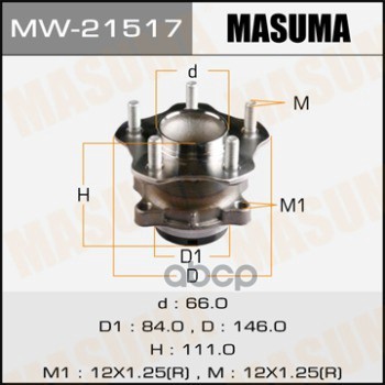 

Ступичный Узел (With Abs) Masuma Mw21517