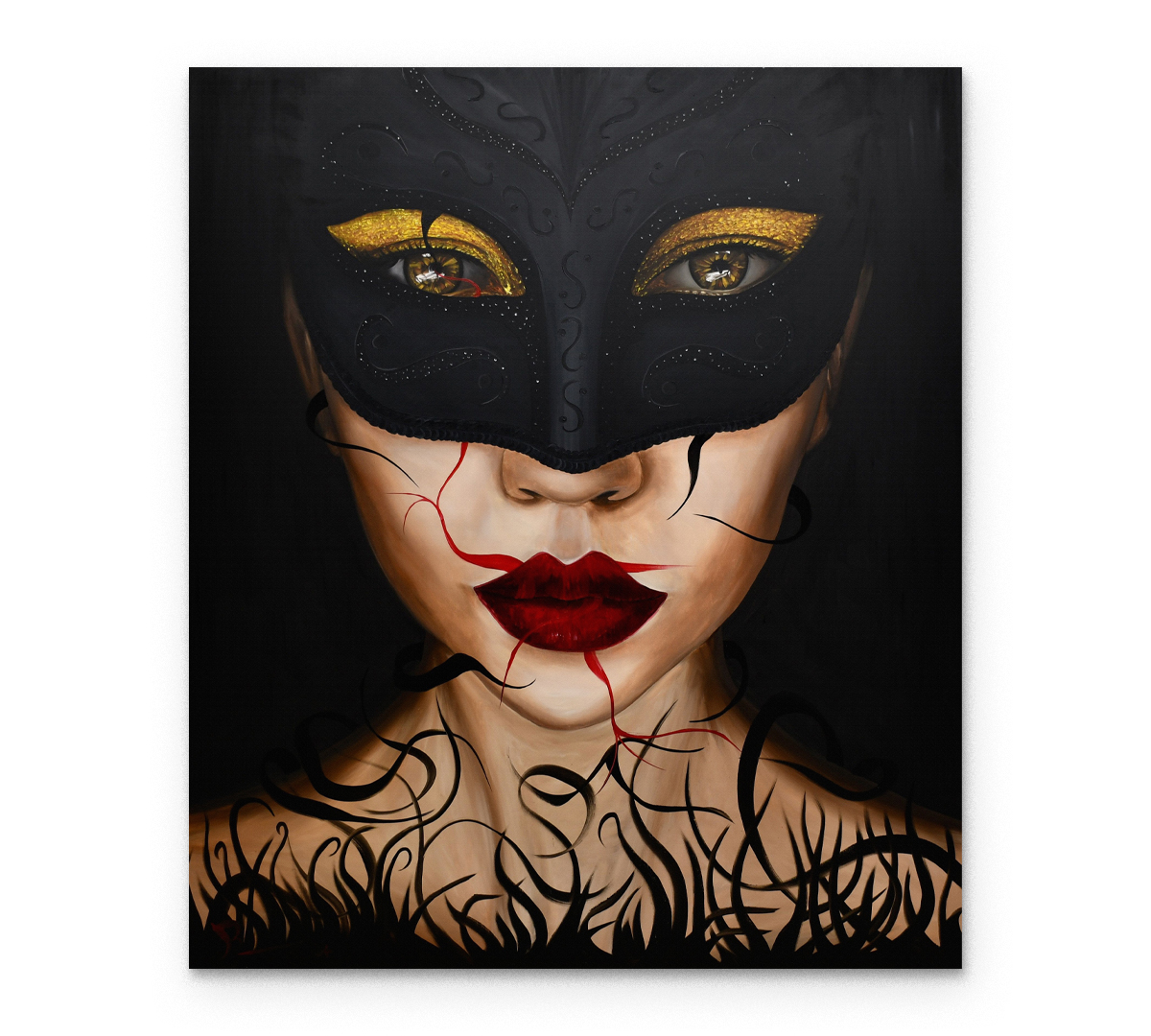 

Картина на холсте Poly Print Art Маска репродукция Василис Антонакос 60х50 см.