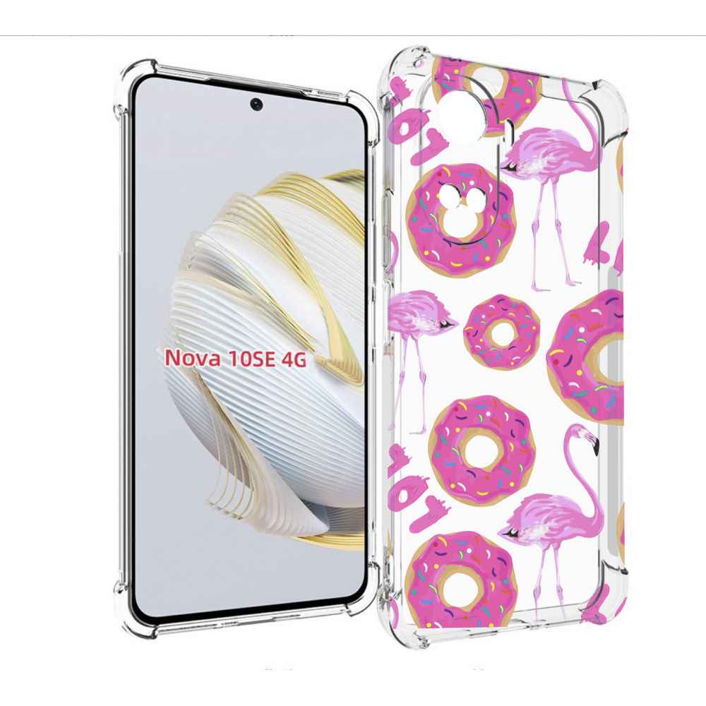 

Чехол MyPads пончики-фламинго для Huawei Nova 10 SE, Прозрачный, Tocco