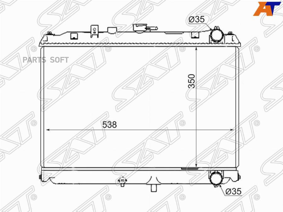 

SAT Радиатор NISSAN VANETTE/MAZDA BONGO/MITSUBISHI DELICA бензин 99-