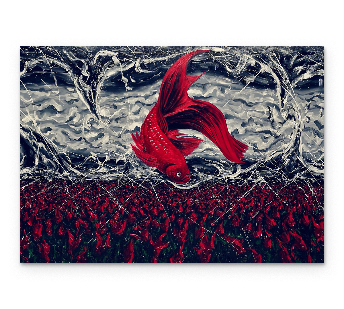 

Картина на холсте Poly Print Art Сиамская бойцовая Василис Антонакос 70х50 см.