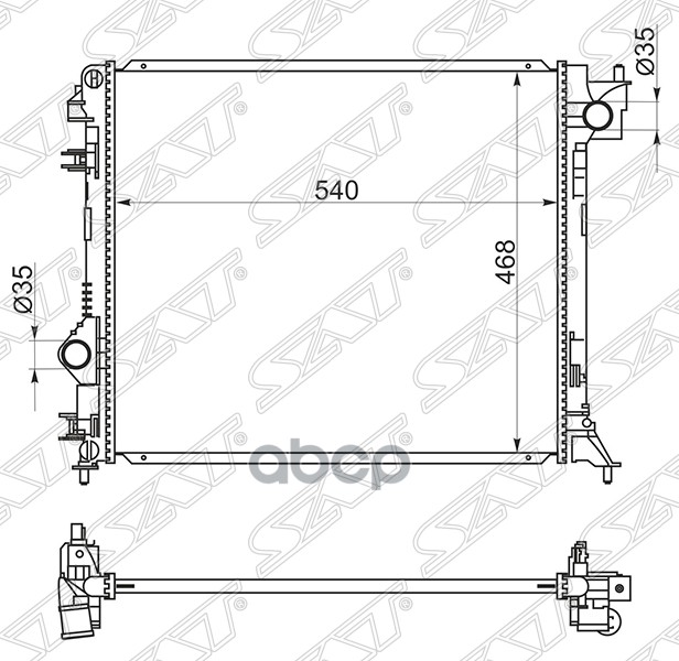 

SAT Радиатор NISSAN QASQHAI 14- R9M/X-TRAIL T32 14-