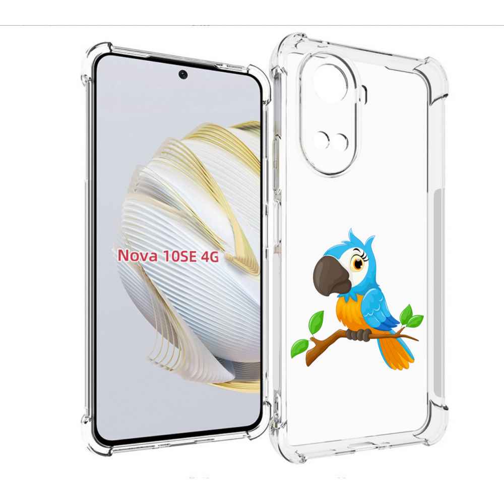 

Чехол MyPads попугайчик детский для Huawei Nova 10 SE, Прозрачный, Tocco