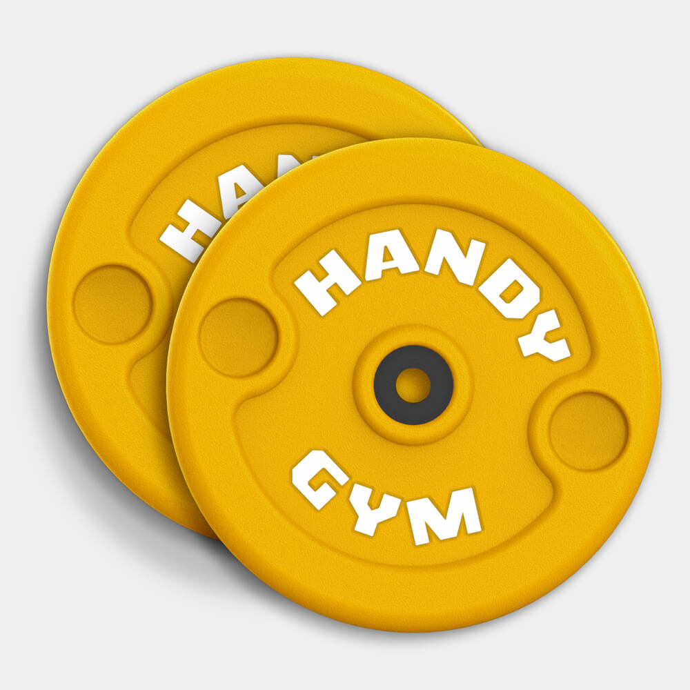 Желтые инерционные диски Handy Gym