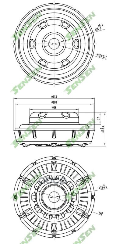 Опора амортизатора с подшипником CHEVROLET (Cruze J300)