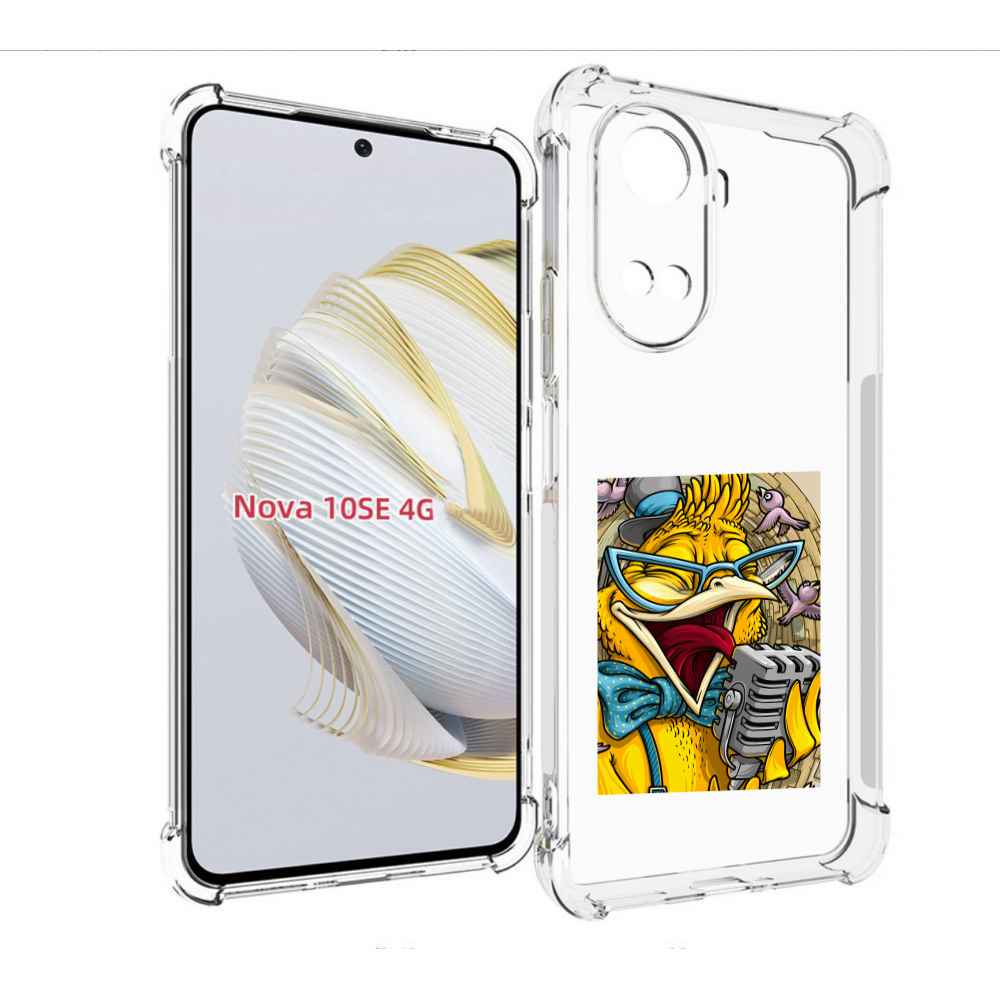 

Чехол MyPads поющая птичка для Huawei Nova 10 SE, Прозрачный, Tocco