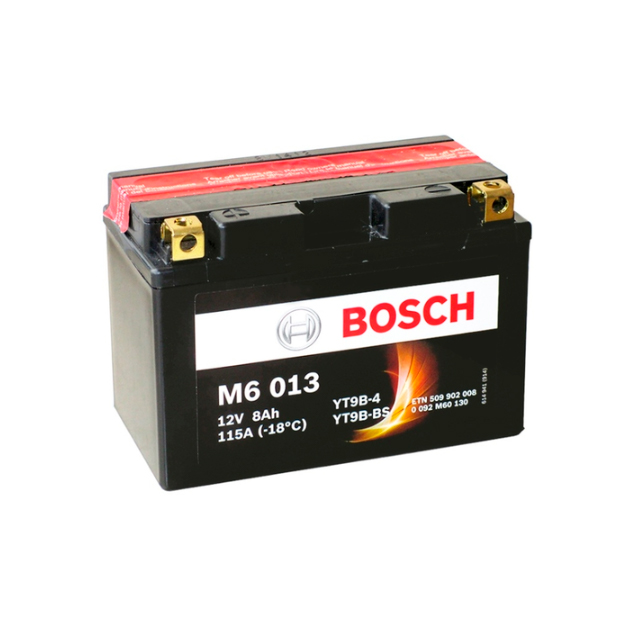 Аккумуляторная батарея Рус 9ah 80a 149/70/105 Yt9b-Bs Moto BOSCH 0092M60130