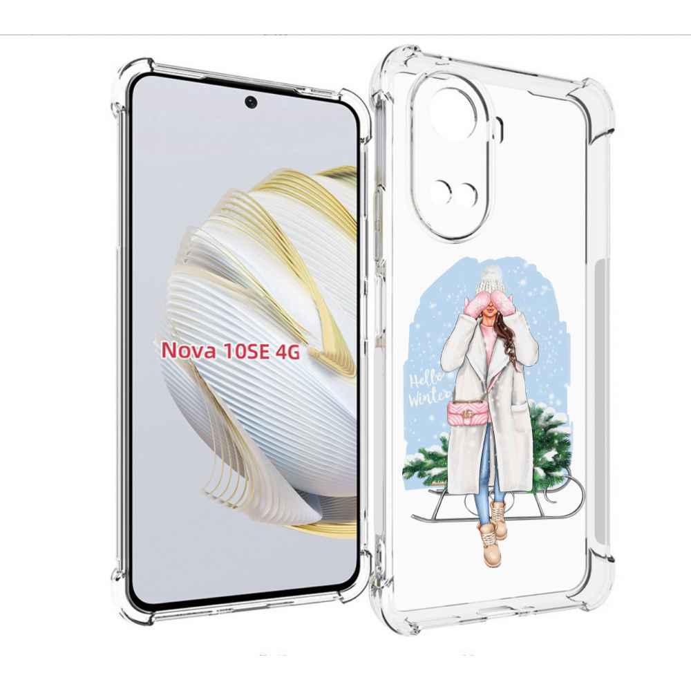 

Чехол MyPads привет-зима женский для Huawei Nova 10 SE, Прозрачный, Tocco
