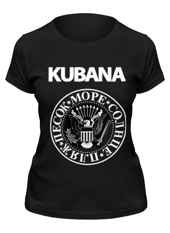 

Футболка женская Printio Kubana черная L, Черный, Kubana