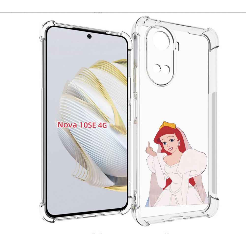 

Чехол MyPads принцесса-Русалочка-Ариель женский для Huawei Nova 10 SE, Прозрачный, Tocco