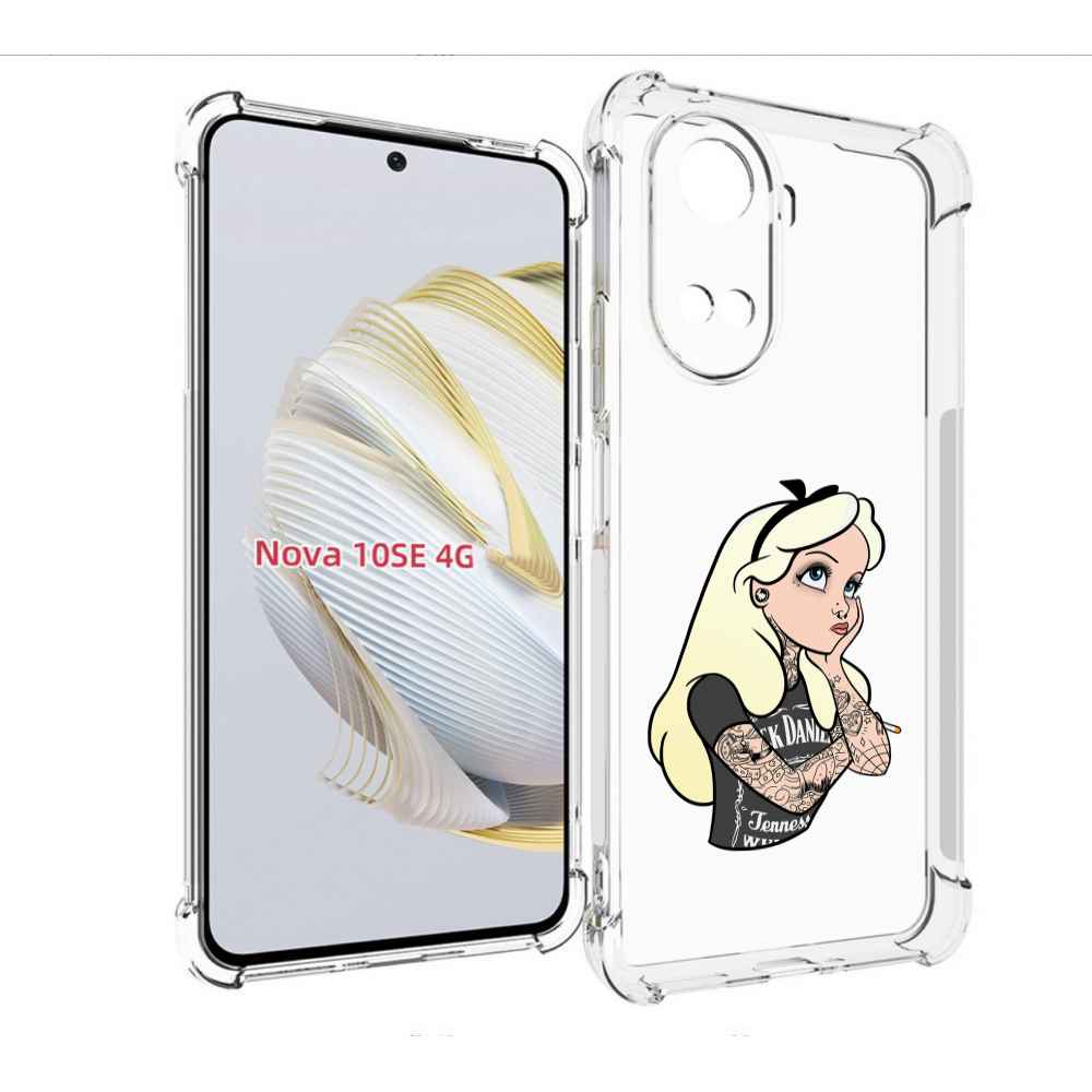

Чехол MyPads принцесса-в-татуировках женский для Huawei Nova 10 SE, Прозрачный, Tocco