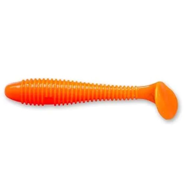 Силиконовая приманка Crazy Fish Vibro Fat 4.0 100 мм 64 Fluo Orange Кальмар 4 шт