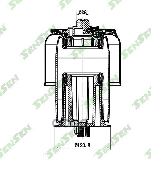 

SENSEN Пневмобаллон подвески BMW/MINI/RR F07&F11 535I 535IX N55 550I 550IX N63L 2010-2014